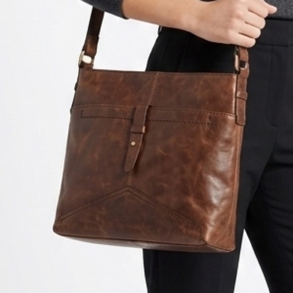 Diba True Leather Cornejo Brown‎ Hobo Shoulder Bag